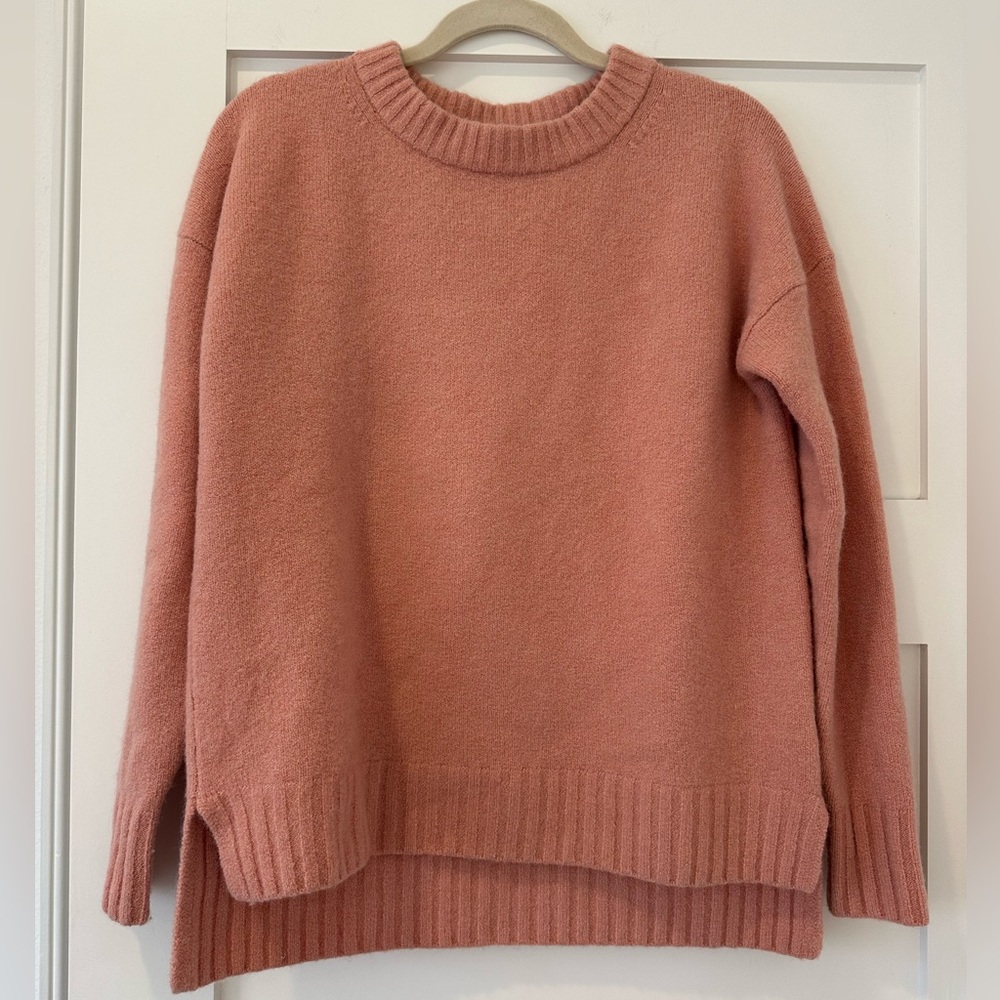 Everlane blush pink crew neck sweater